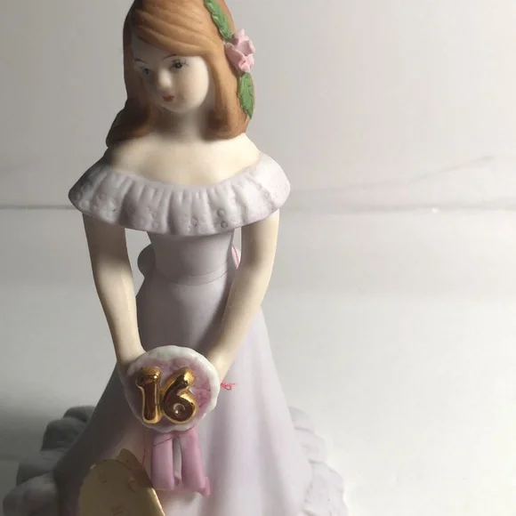 Girls Sweet sixteen celebration growing up figurine